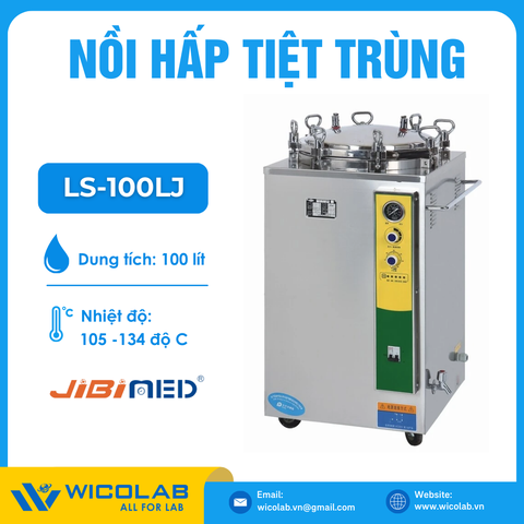 Nồi Hấp Tiệt Trùng 100 Lít Kiểu Cơ Jibimed LS-100LJ