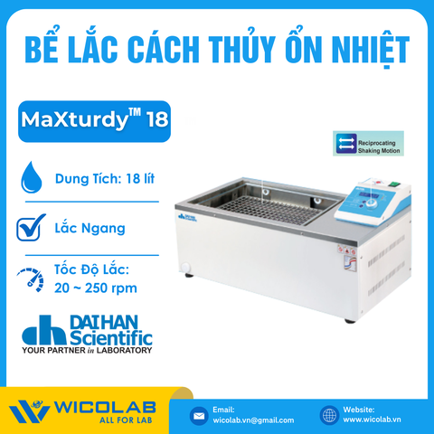 Bể Lắc Cách Thuỷ Ổn Nhiệt Daihan Hàn Quốc MaXturdy 18 | 18 Lít