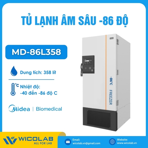 Tủ Lạnh Âm Sâu -86 Độ Midea - Trung Quốc MD-86L358 | 358 Lít