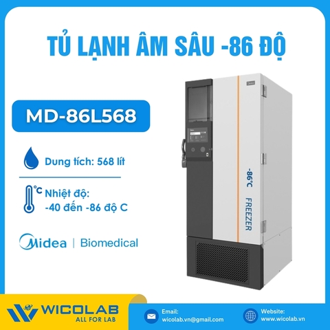 Tủ Lạnh Âm Sâu -86 Độ Midea - Trung Quốc MD-86L568 | 568 Lít