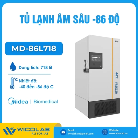 Tủ Lạnh Âm Sâu -86 Độ Midea - Trung Quốc MD-86L718 | 718 Lít