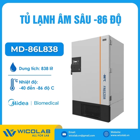 Tủ Lạnh Âm Sâu -86 Độ Midea - Trung Quốc MD-86L838 | 838 Lít