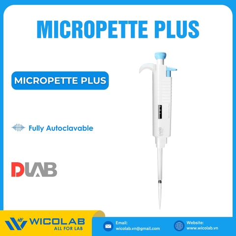 Micropipet Đơn Kênh Dải Thay Đổi Dlab Mỹ MicroPette Plus (Hấp được)