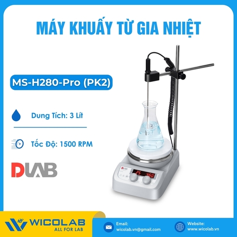 Máy Khuấy Từ Gia Nhiệt Dlab MS-H280-Pro Package 2 | Tối đa 280 độ C