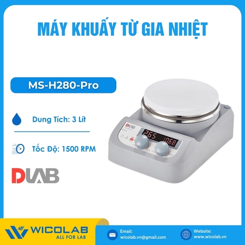Máy Khuấy Từ Gia Nhiệt Dlab MS-H280-Pro | Tối đa 280 độ C
