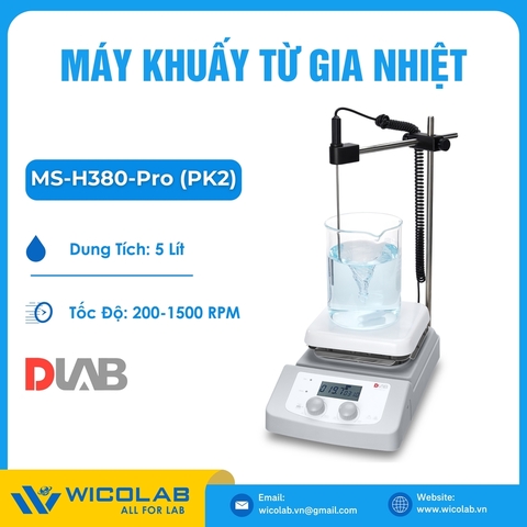 Máy Khuấy Từ Gia Nhiệt Dlab MS-H380-Pro Package 2 | Tối đa 380 độ C