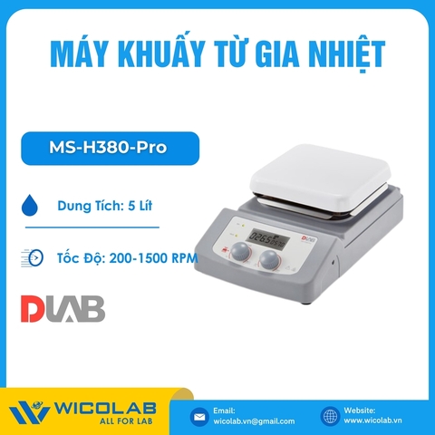 Máy Khuấy Từ Gia Nhiệt Dlab MS-H380-Pro | Tối đa 380 độ C