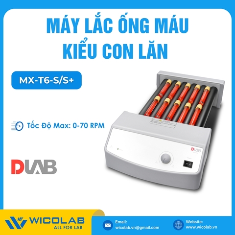 Máy Lắc Ống Máu Kiểu Con Lăn Dlab Mỹ MX-T6-S