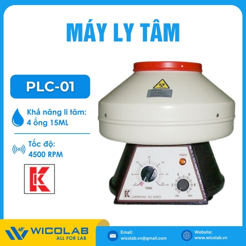 Máy Ly Tâm Gemmy 4 ống x 15ml PLC-01 | Rotor A-0415