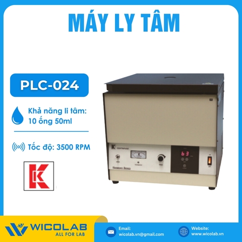 Máy Ly Tâm Gemmy 3700 vòng/phút PLC-024 | 10 ống x 50ml