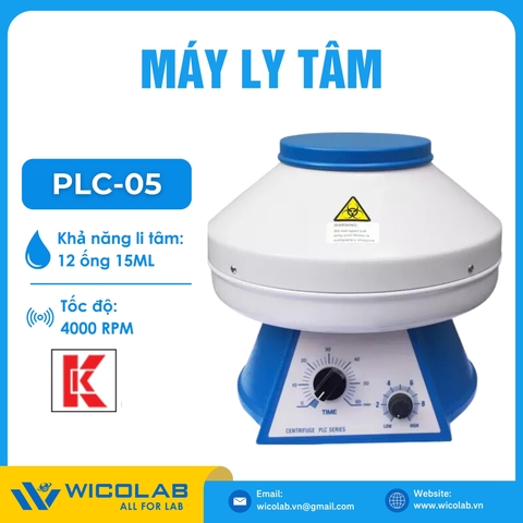 Máy Ly Tâm Gemmy 12 ống x 15ml PLC-05 | Rotor A-1215