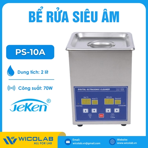 Bể Rửa Siêu Âm Hiện Số Jeken Trung Quốc PS-10A | 2 Lít