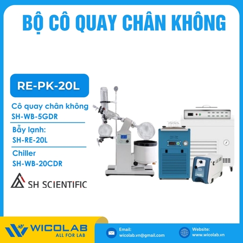 Hệ Thống Cô Quay Chân Không SH Scientific Hàn Quốc RE-PK-20L | 20 Lít