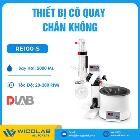 Máy Cô Quay Chân Không Dlab RE100-S | Màn Hình LED