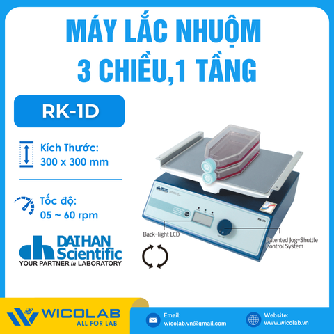 Máy Lắc Nhuộm 3 Chiều, 1 Tầng Daihan RK-1D | 290x200 mm