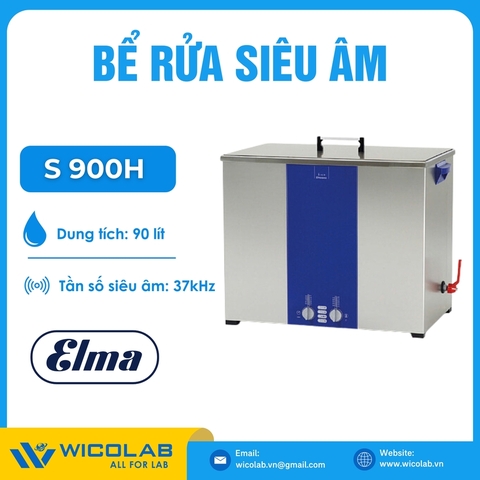 Bể Rửa Siêu Âm Có Gia Nhiệt Elma - Đức S900H | 90 Lít