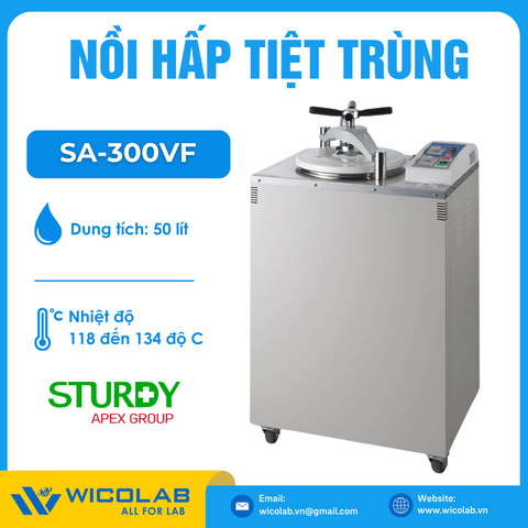 Nồi Hấp Tiệt Trùng 50 Lít Sturdy SA-300VF | Sấy Tự Động