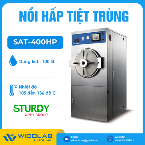 Nồi Hấp Tiệt Trùng Buồng Tròn 100 Lít  Sturdy SAT-400HP