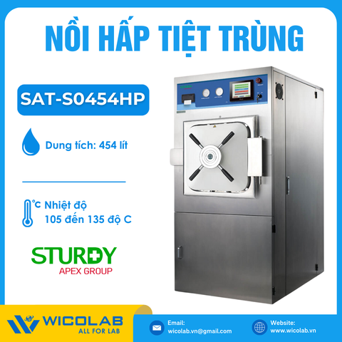 Nồi Hấp Tiệt Trùng Buồng Hấp Vuông 454 Lít Sturdy SAT-S0454HP | 1 cửa