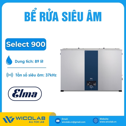 Bể Rửa Siêu Âm Gia Nhiệt Elma - Đức Select 900 | 89 Lít