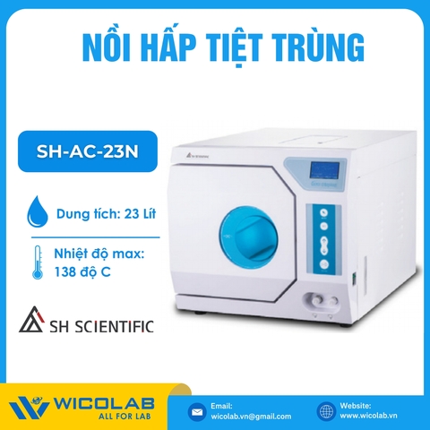 Nồi Hấp Tiệt Trùng Để Bàn 23 Lít SH Scientific Hàn Quốc SH-AC-23N | Class N