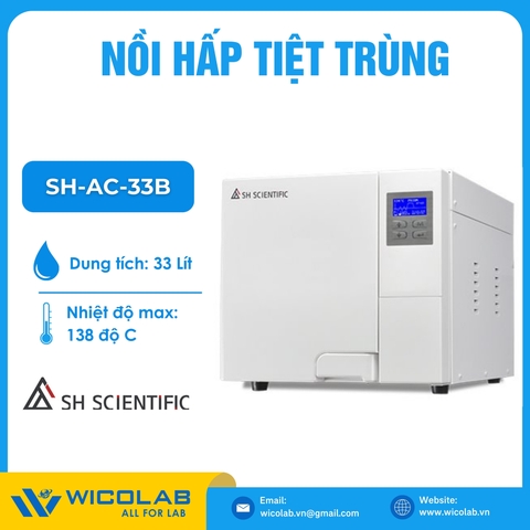 Nồi Hấp Tiệt Trùng Để Bàn 33 Lít SH Scientific Hàn Quốc SH-AC-33B