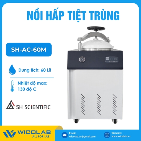 Nồi Hấp Tiệt Trùng Kiểu Đứng SH Scientific Hàn Quốc SH-AC-60M | 60 Lít