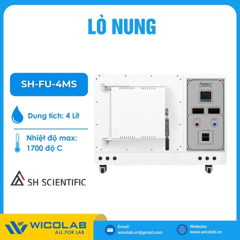 Lò Nung 1700 Độ C SH Scientific Hàn Quốc SH-FU-4MS | 4.5 Lít