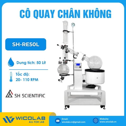 Máy Cô Quay Chân Không SH Scientific Hàn Quốc SH-RE50L | 50 Lít