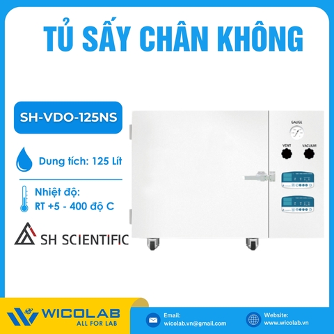 Tủ Sấy Chân Không 450 Độ C SH Scientific SH-VDO-125NS | 125 Lít