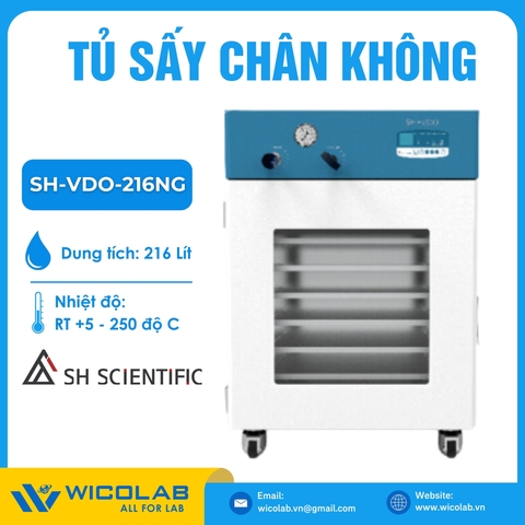 Tủ Sấy Chân Không 250 Độ C SH Scientific Hàn Quốc SH-VDO-216NG | 216 Lít