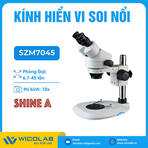 Kính Hiển Vi Soi Nổi Trung Quốc Zoom Liên Tục 7-45 lần SZM7045
