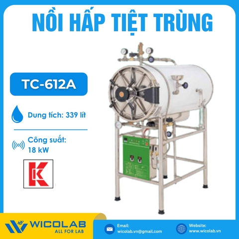 Nồi Hấp Tiệt Trùng 339 Lít Gemmy Đài Loan TC-612A