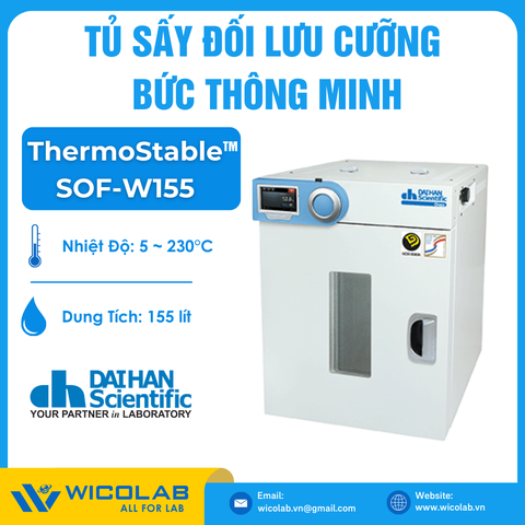 Tủ Sấy Đối Lưu Cưỡng Bức Thông Minh Daihan Hàn Quốc SOF-W155 | 155 Lít - Cửa Kính