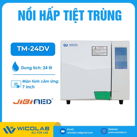 Nồi Hấp Tiệt Trùng 24 Lít Jibimed TM-24DV | Màn Hình Cảm Ứng