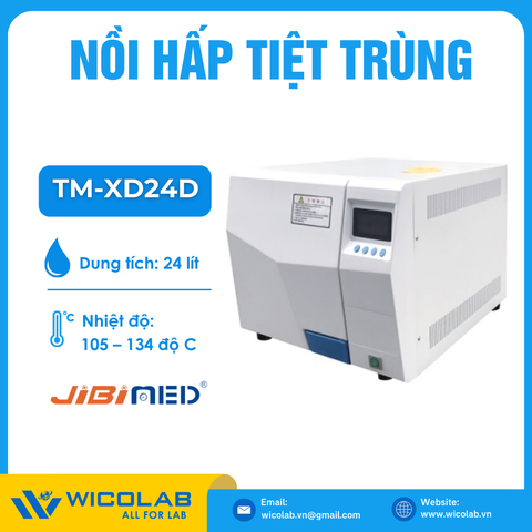 Nồi Hấp Sấy Tiệt Trùng 24 Lít Để Bàn Hiện Số Jibimed TM-XD24D