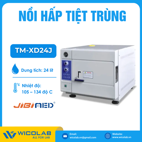 Nồi Hấp Tiệt Trùng 24 Lít Để Bàn Jibimed TM-XD24J (Mở Cửa Nhanh)