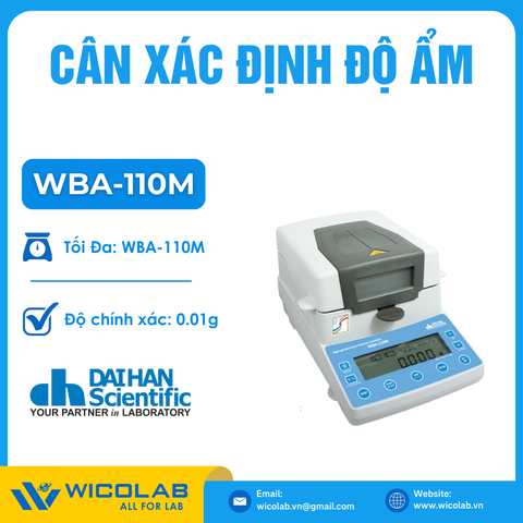 Cân Xác Định Độ Ẩm Daihan Hàn Quốc WBA-110M |100g/0.01mg