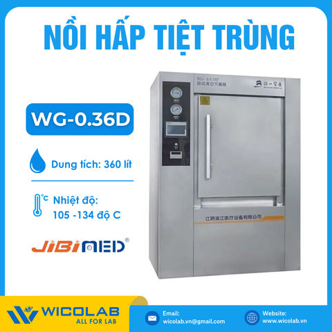 Nồi Hấp Hai Cửa 360 Lít WG-0.36D | Có Sấy Chân Không