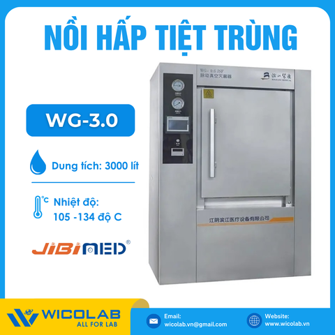 Nồi Hấp Tiệt Trùng 3000 Lít Jibimed WG-3.0