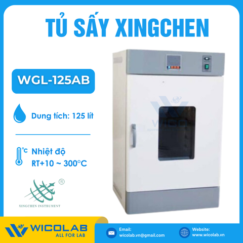 Tủ Sấy Kiểu Đứng 125 Lít WGL-125AB | Buồng Inox
