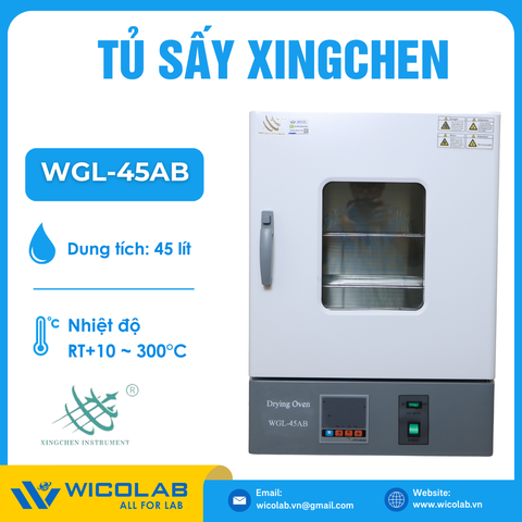 Tủ Sấy Kiểu Đứng 45 Lít WGL-45AB | Buồng Inox