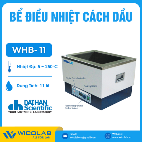 Bể Điều Nhiệt Cách Dầu Daihan Hàn Quốc WHB-11 | 11 Lít