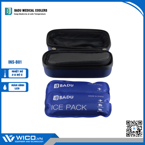 Túi Bảo Quản Insulin Cầm Tay Badu - Trung Quốc INS-B01 | Xanh dương đậm