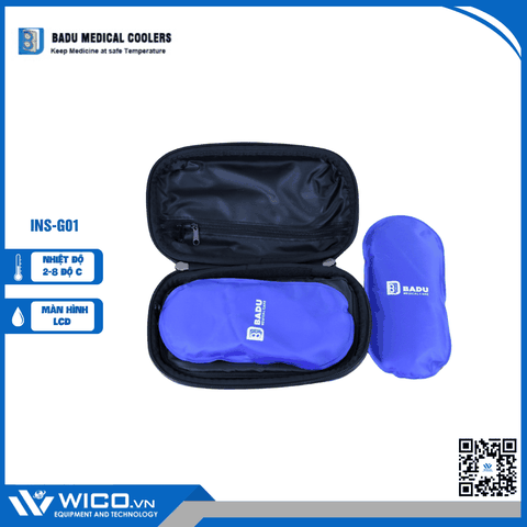 Túi Bảo Quản Insulin Cầm Tay Badu - Trung Quốc INS-G01 | Xanh dương nhạt