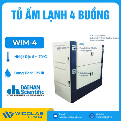 Tủ Ấm Đối Lưu Cưỡng Bức 4 Buồng Daihan Hàn Quốc WIM-4