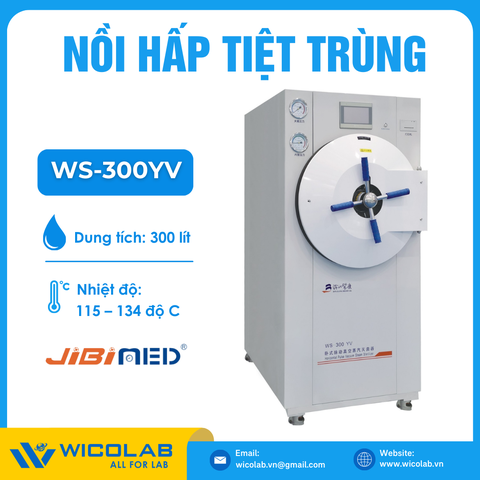Nồi Hấp Tiệt Trùng 300 Lít Jibimed WS-300YV - Sấy Chân Không