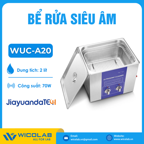 Bể Rửa Siêu Âm 2 Lít Jiayuanda WUC-A20 | Bảo Hành 12 Tháng