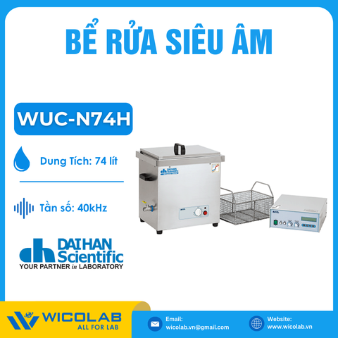 Bể Rửa Siêu Âm Daihan Hàn Quốc WUC-N74H | 74 Lít - Màn Hình LCD
