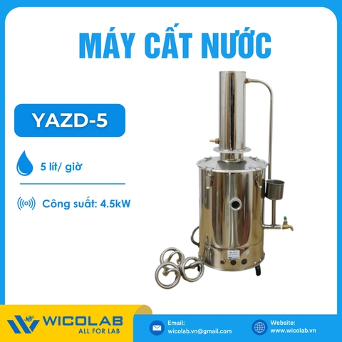 Máy Cất Nước 1 Lần Giá Rẻ Trung Quốc YAZD-5 | 5 Lít/ giờ